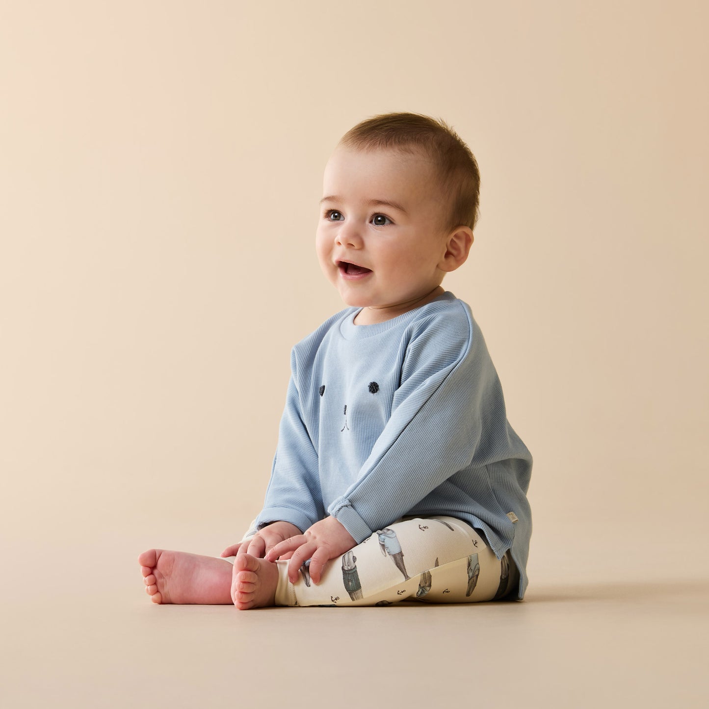 Wilson and Frenchy Woolly Whales Organic Legging