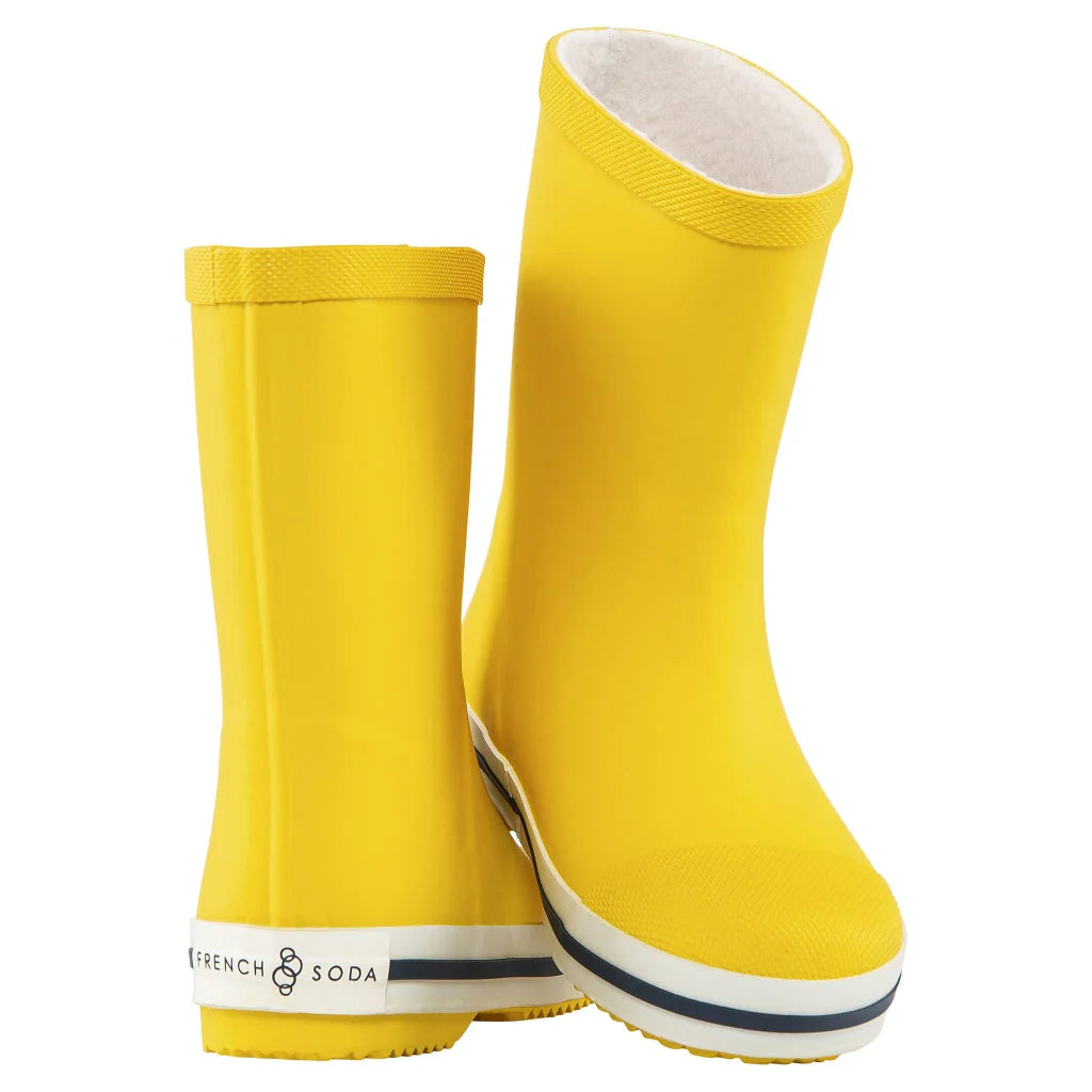 French Soda Gumboots - Yellow