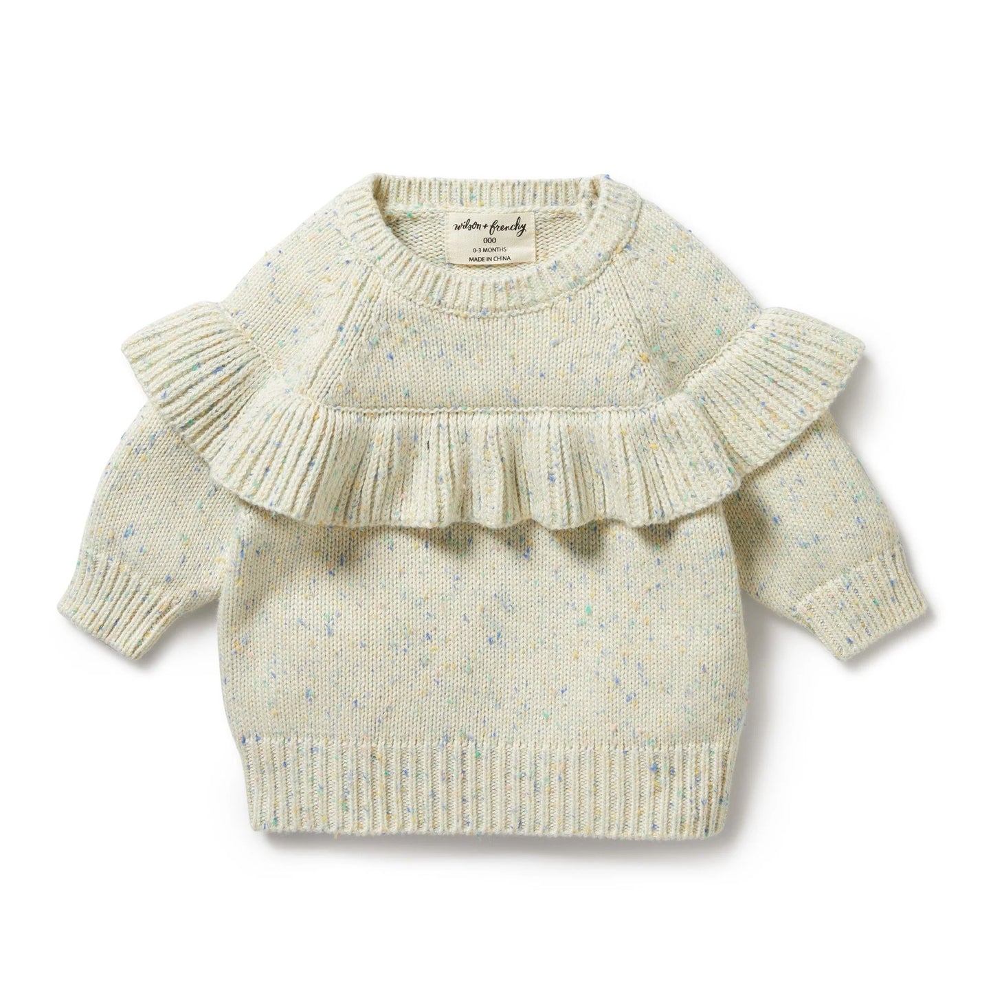 Wilson and Frenchy Dew Fleck Ruffle Jumper