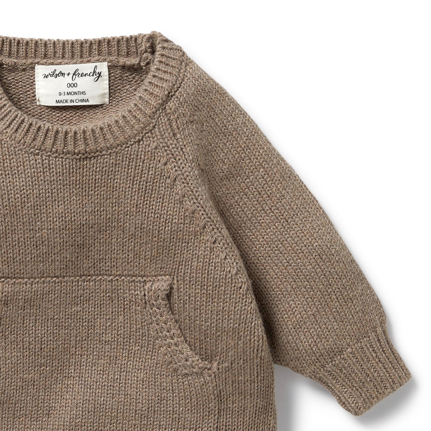 Kangeroo pocket jumper Walnut