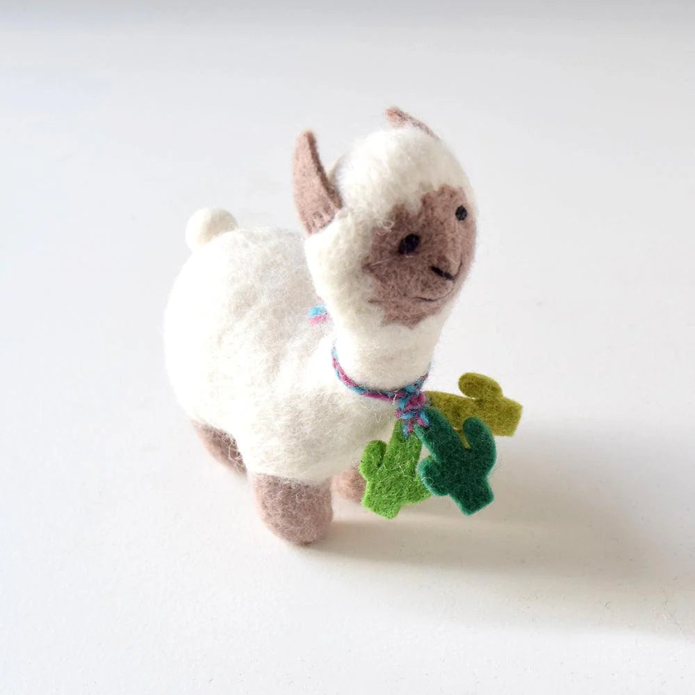 Tara Treasures Felt Llama Toy - Medium