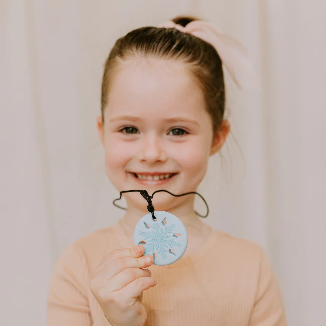 Jellyston Designs Snowflake Silicone Chew Pendant