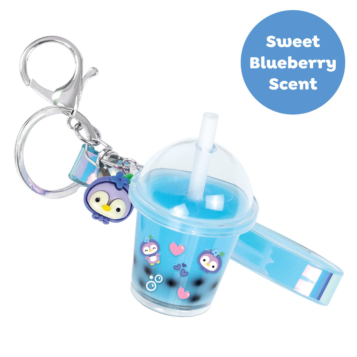 Tiger Tribe Bag Charm Kit - Blueberry Bubble Tea
