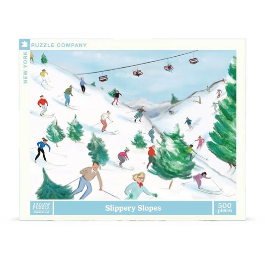 New York Puzzle Company 500 Pc Puzzle - Slippery Slopes