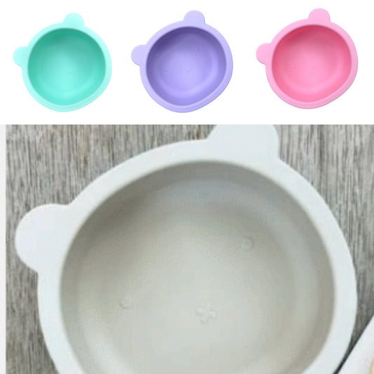 Munchi Bear Silicone Suction Bowl - Assorted Colours