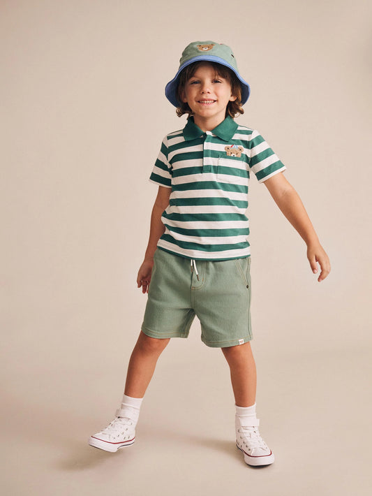 Huxbaby Denim Huxbear Shorts Green