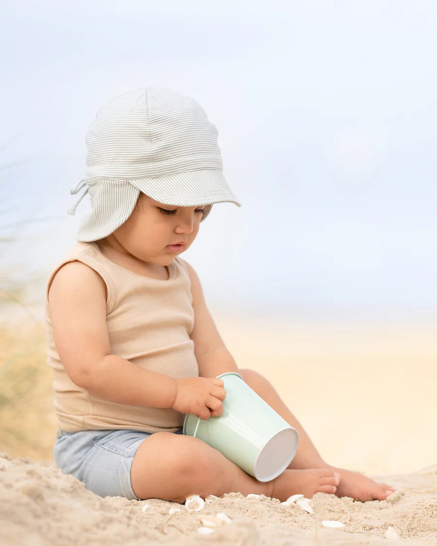Toshi Flap Cap Baby Dove