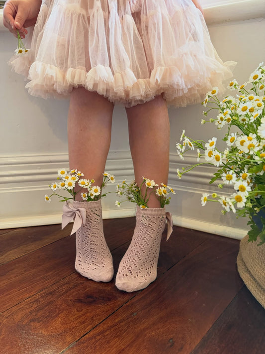 Alex and Ant Socks - Blush Bow