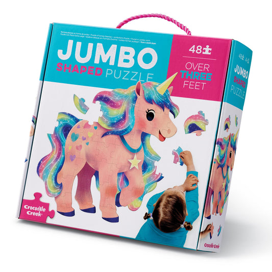 Crocodile Creek Jumbo Puzzle 48 pc - Unicorn