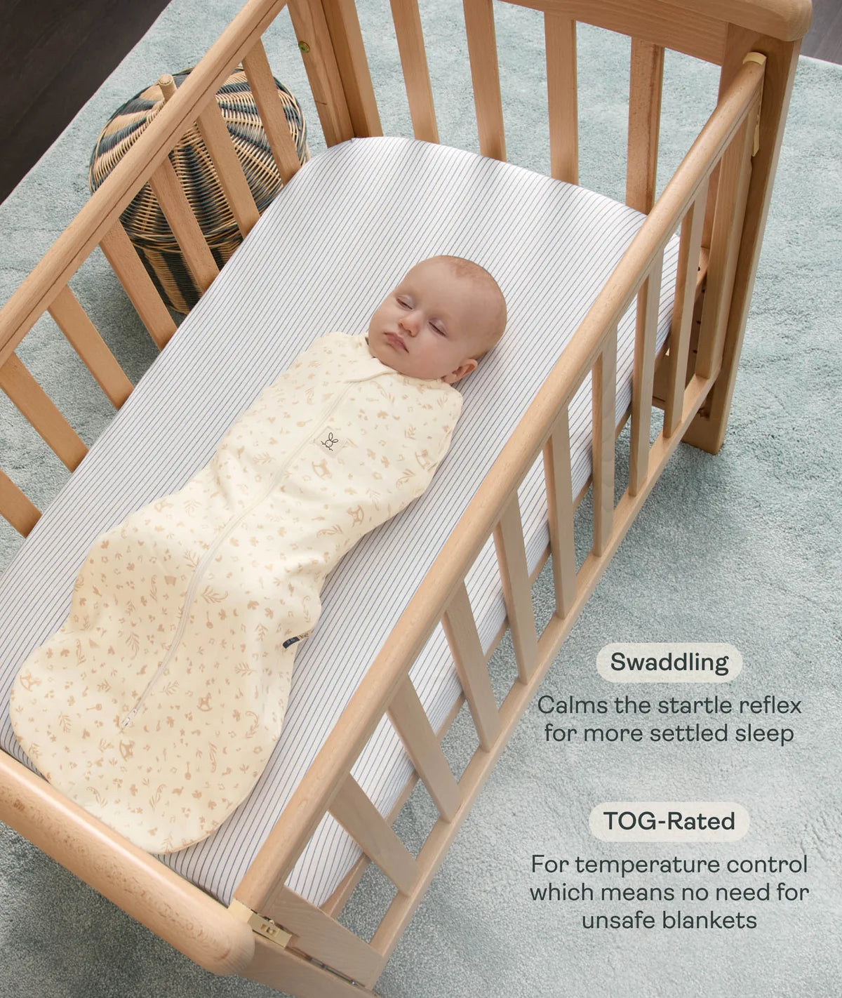 PREORDER ErgoPouch Cocoon Swaddle Bag 1.0 TOG - Lullaby 0-3 months