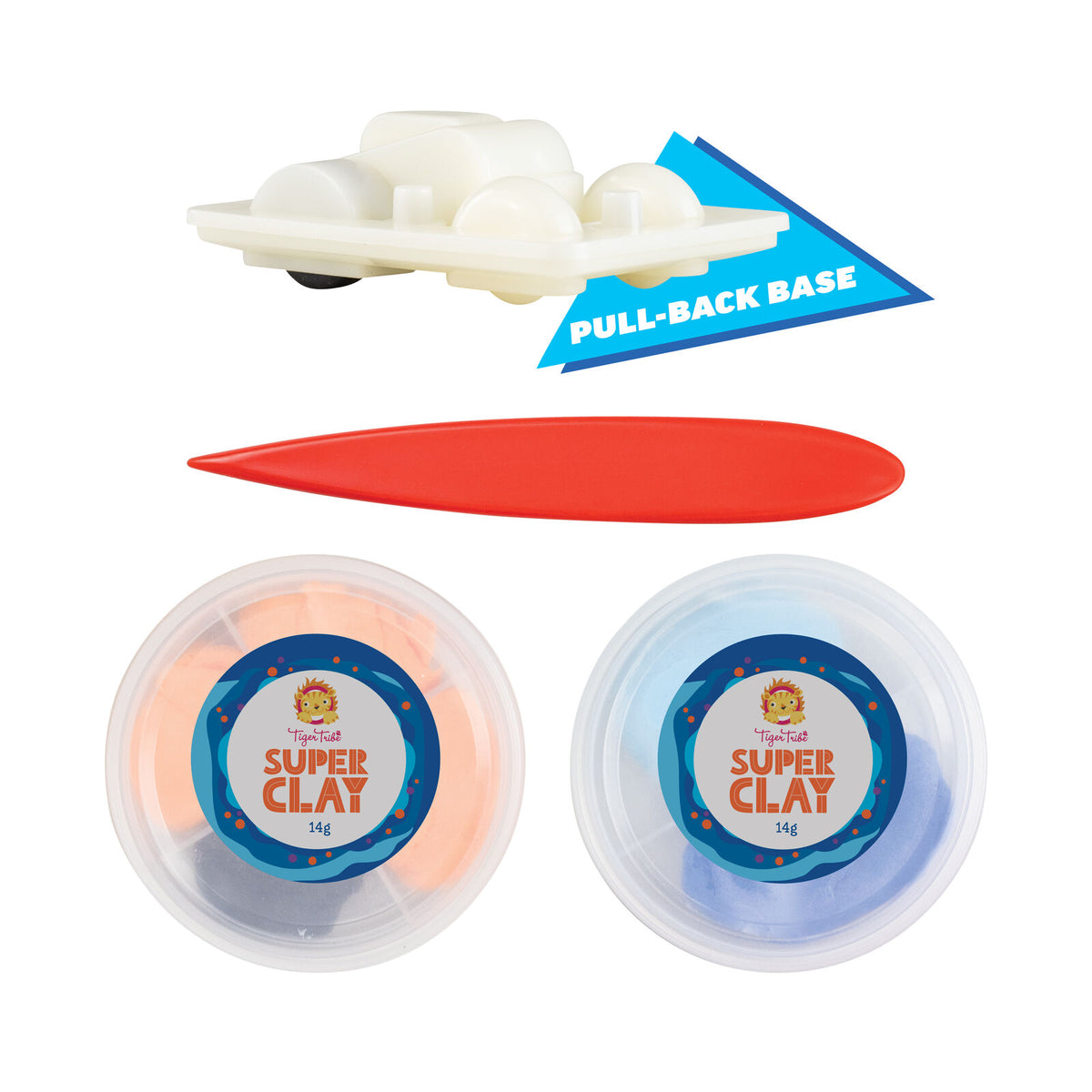 Tiger Tribe Clay Craft - Pull-Back Hovercraft