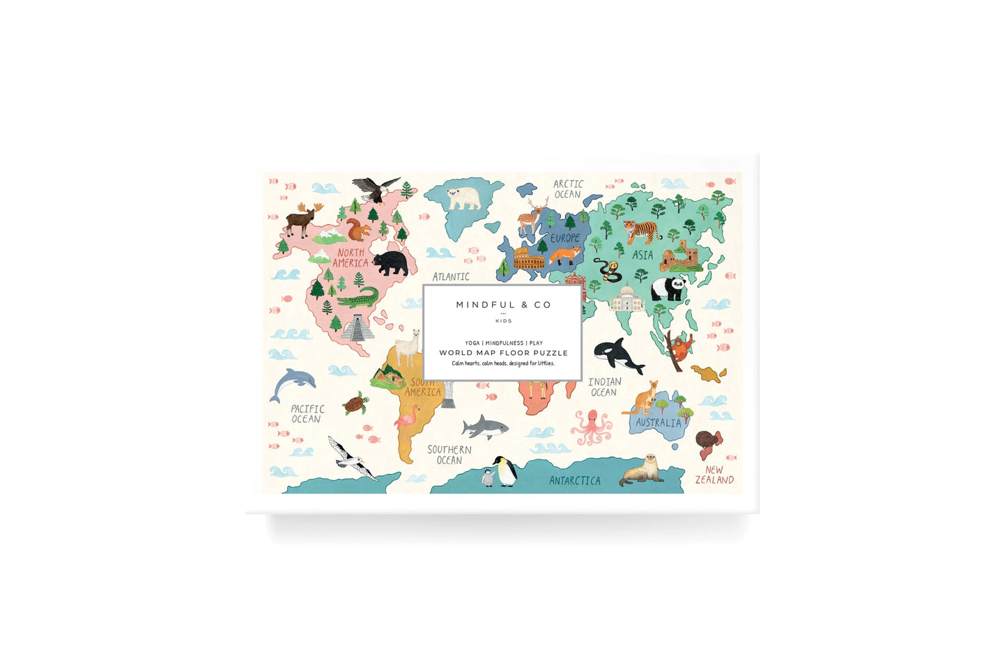 Mindful and Co Kids World Map Floor Puzzle