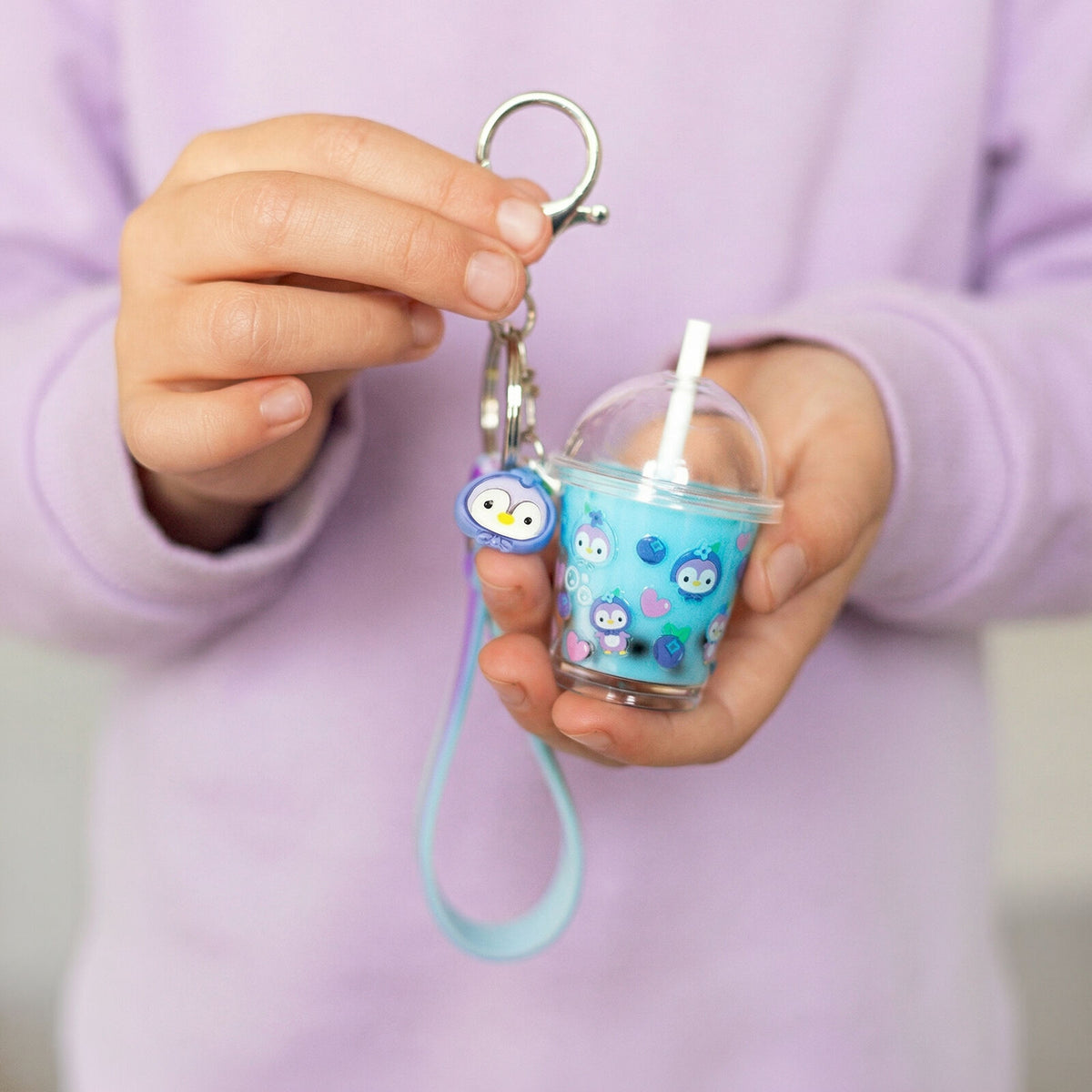 Tiger Tribe Bag Charm Kit - Blueberry Bubble Tea