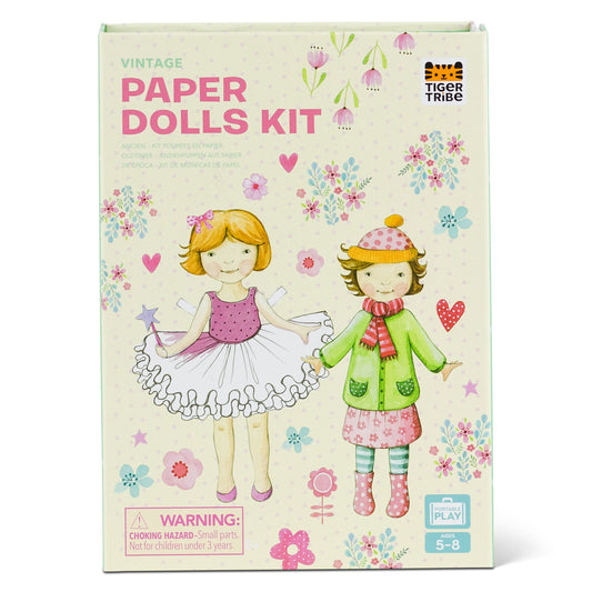 Tiger Tribe Paper Dolls Kit - Vintage