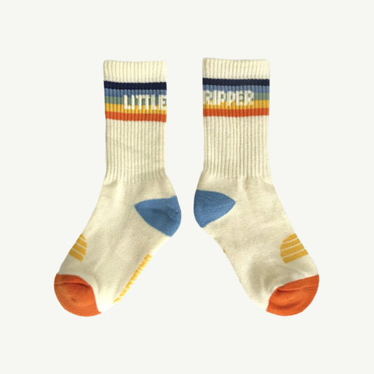 Banabae Little Ripper Organic Cotton Crew Socks - Rainbow