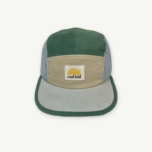 Banabae Rad Kid Five Panel Splice Cord Cap - Lagoon