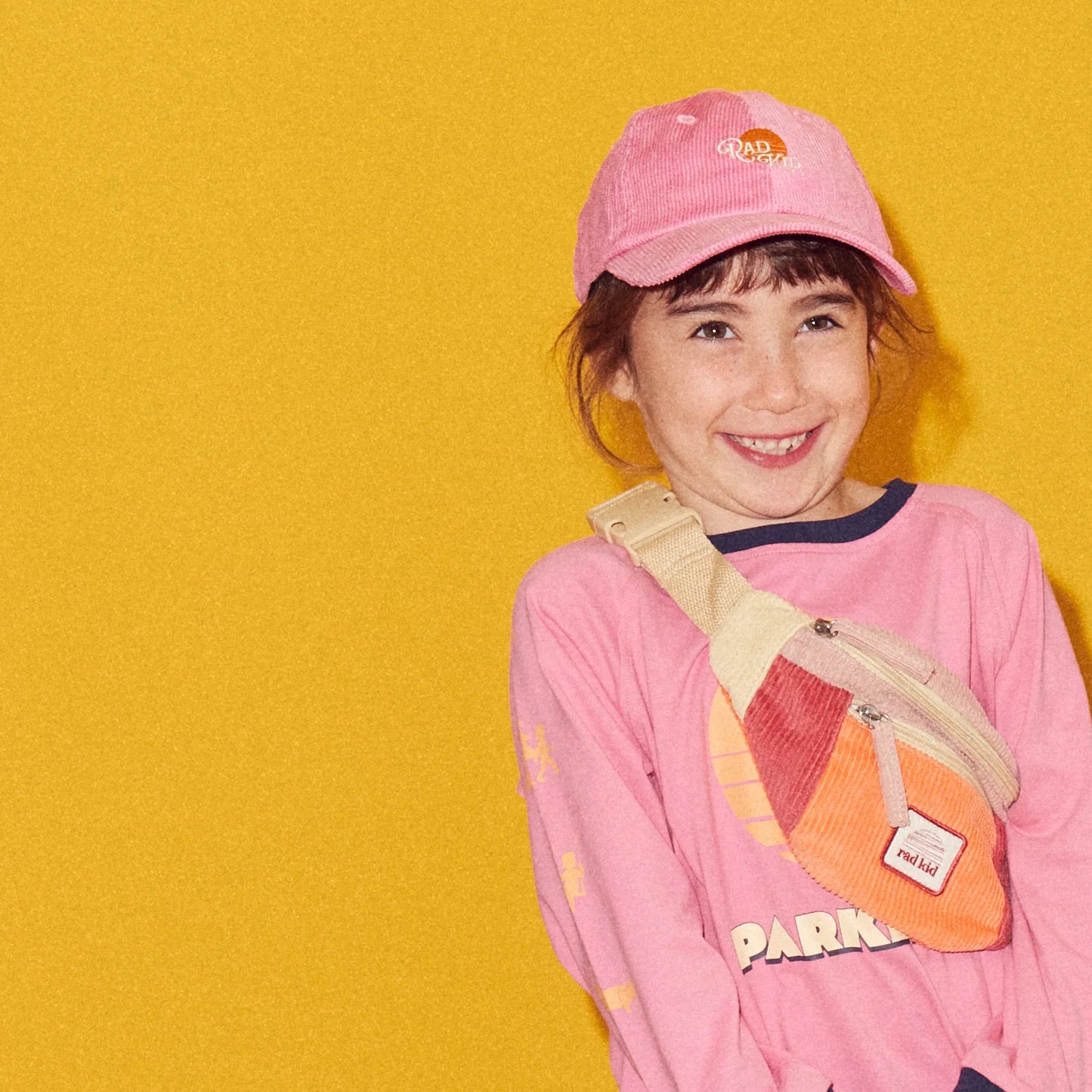 Banabae Rad Kid Baseball Organic Cord Cap - Pink