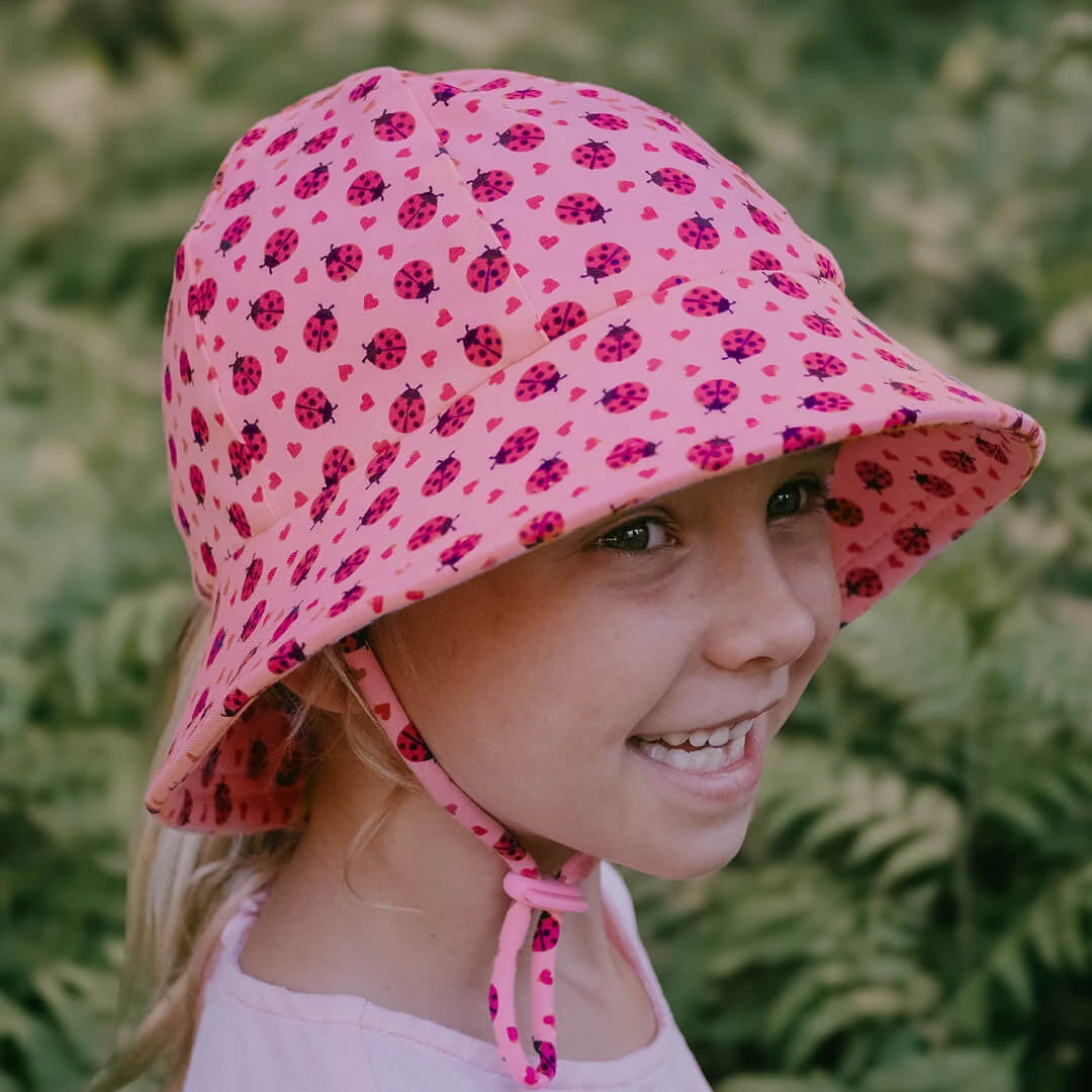 Bedhead Hats Ponytail Bucket Sun Hat - Ladybug
