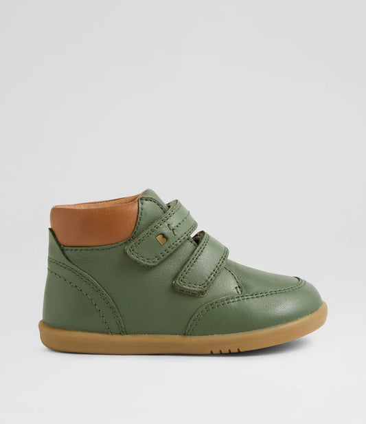 Bobux I Walk Timber Bronze Green Leather Ankle Boots