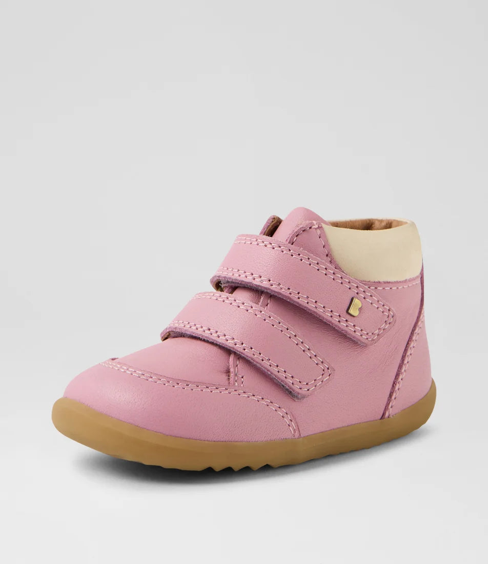 Bobux Step Up Timber Infant Lilas Leather Ankle Boots