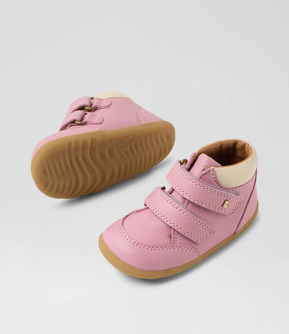 Bobux Step Up Timber Infant Lilas Leather Ankle Boots