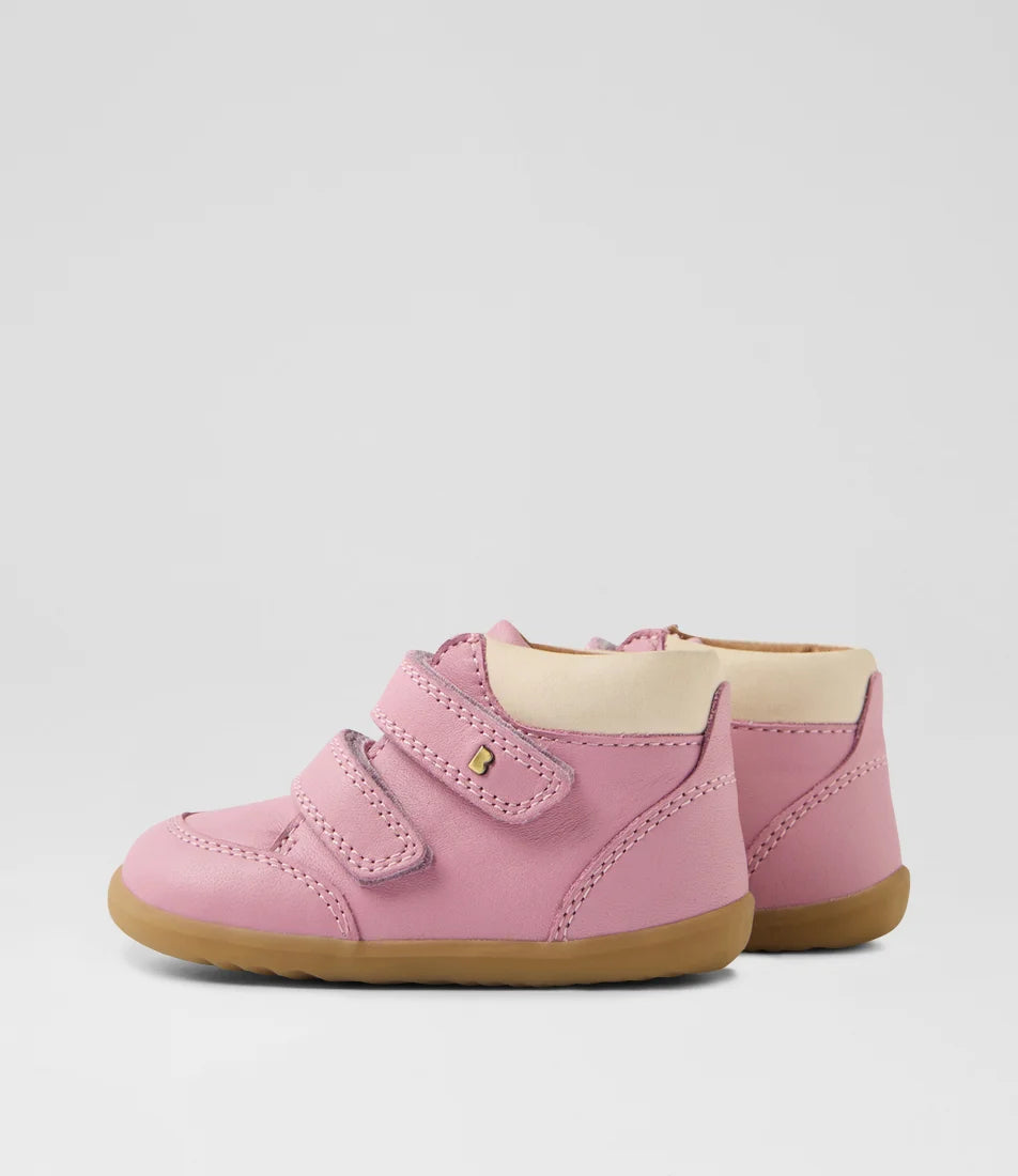 Bobux Step Up Timber Infant Lilas Leather Ankle Boots