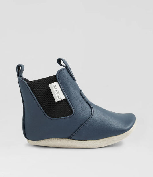 Bobux Soft Sole Jodhpur Infant Leather Ankle Boots - Navy