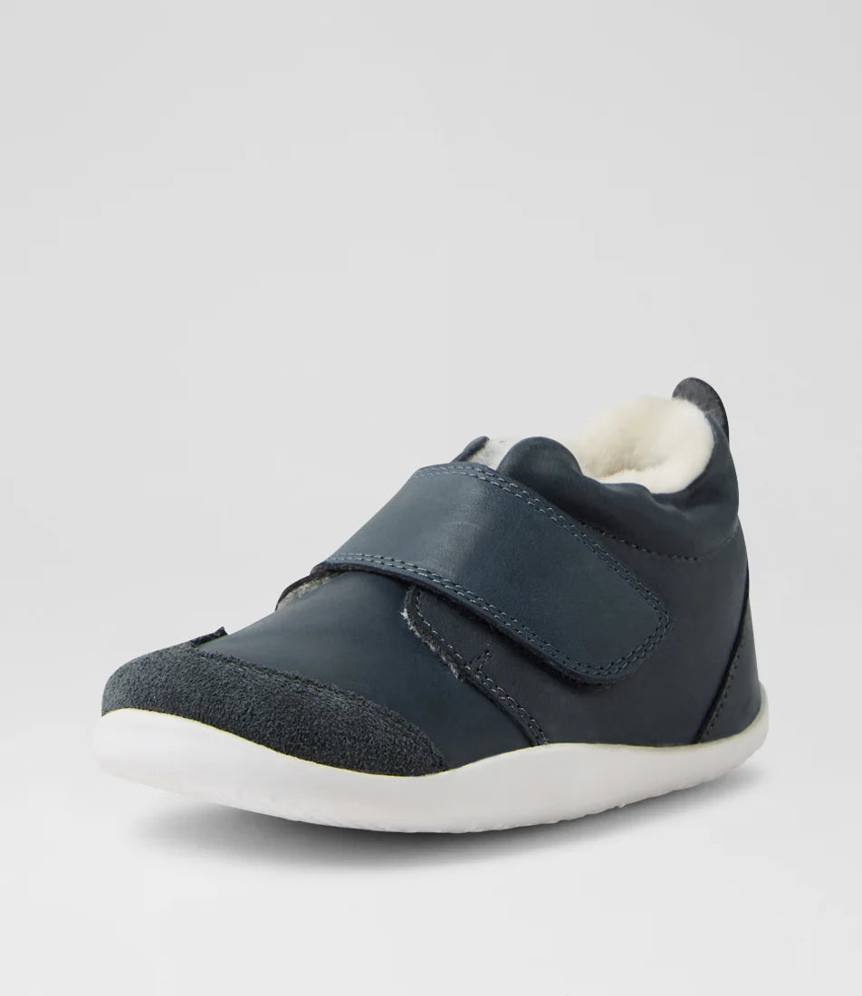 Bobux Xplorer Rover Arctic Infant Navy Leather Flat Shoes