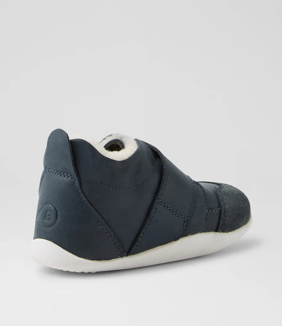 Bobux Xplorer Rover Arctic Infant Navy Leather Flat Shoes