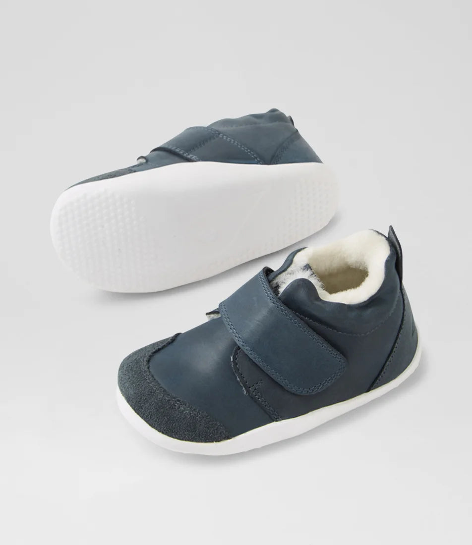 Bobux Xplorer Rover Arctic Infant Navy Leather Flat Shoes