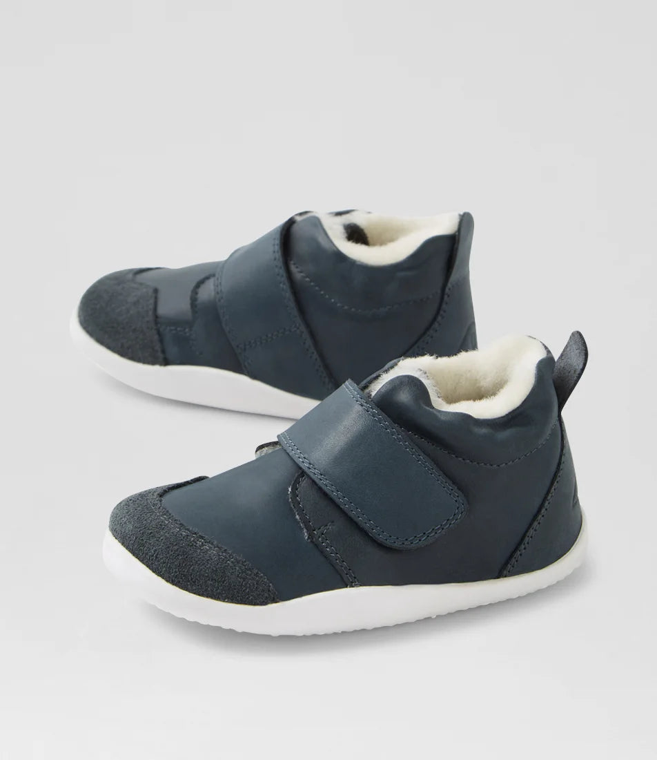 Bobux Xplorer Rover Arctic Infant Navy Leather Flat Shoes