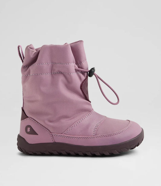 Bobux Kids Plus Waterproof Junior Lilas Leather Fabric Ankle Boots