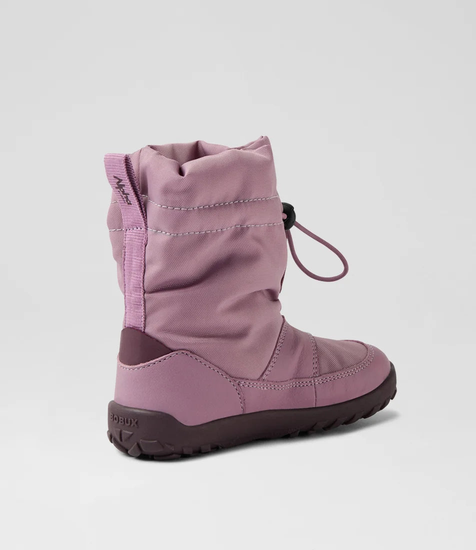 Bobux I Walk Waterproof Toddler Lilas Leather Fabric Ankle Boots