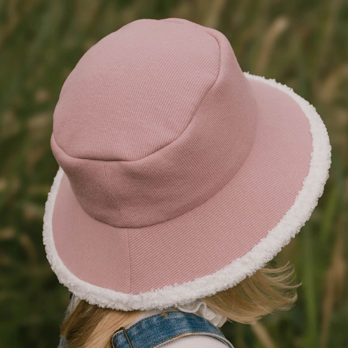 Bedhead Rib Fleece Lined Bucket Sun Hat - Rosewood