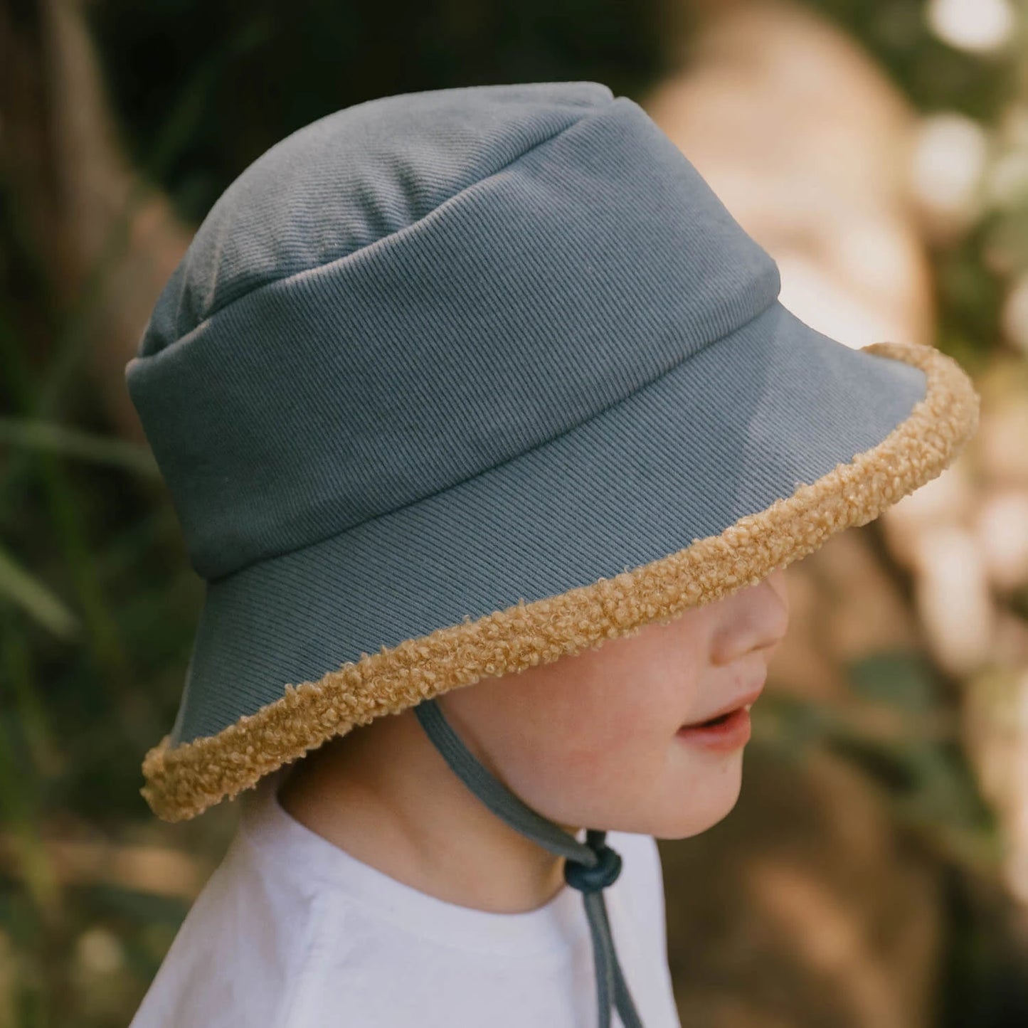 Bedhead Rib Fleece Lined Bucket Sun Hat - Shadow