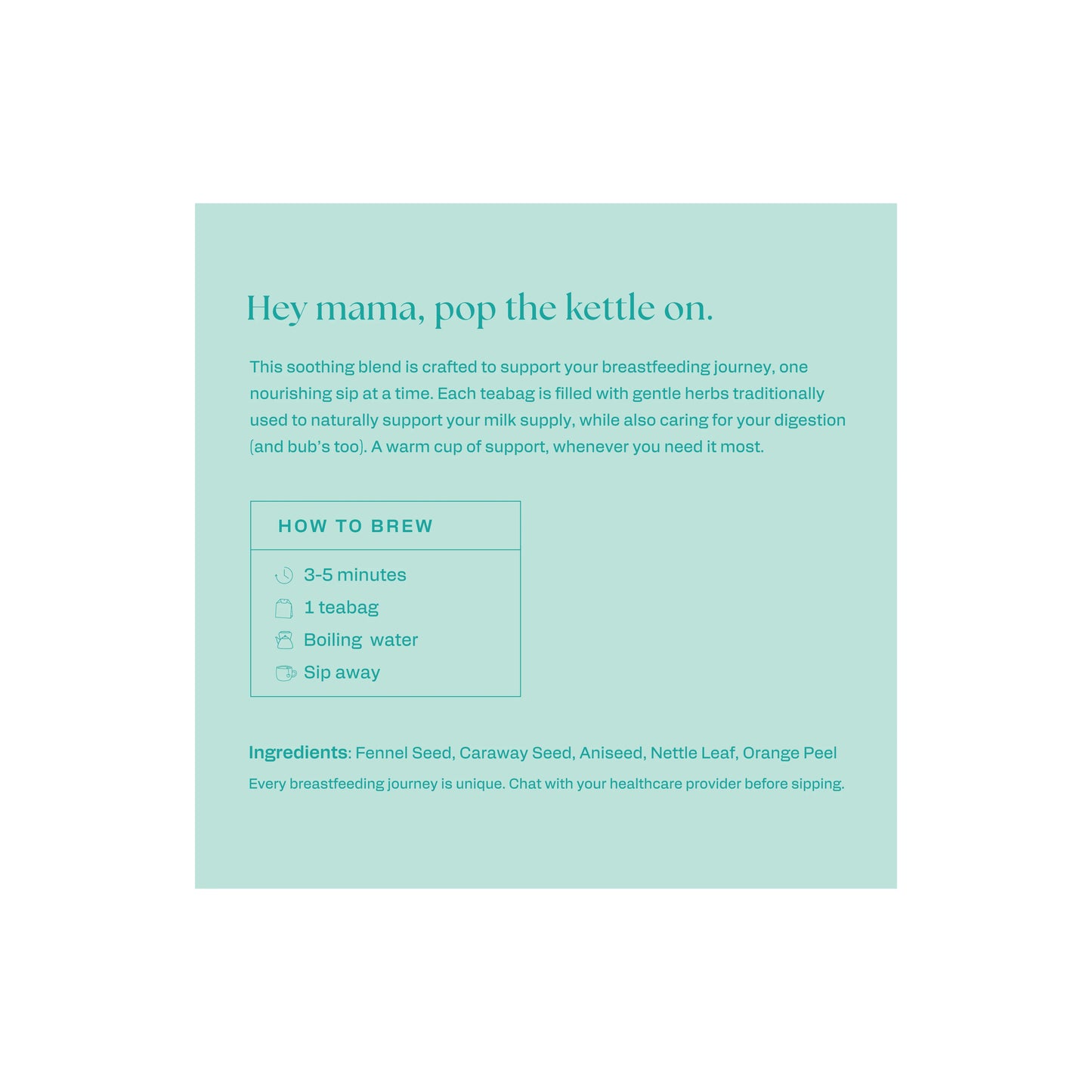 Franjo's Kitchen Breastfeeding Mama Tea