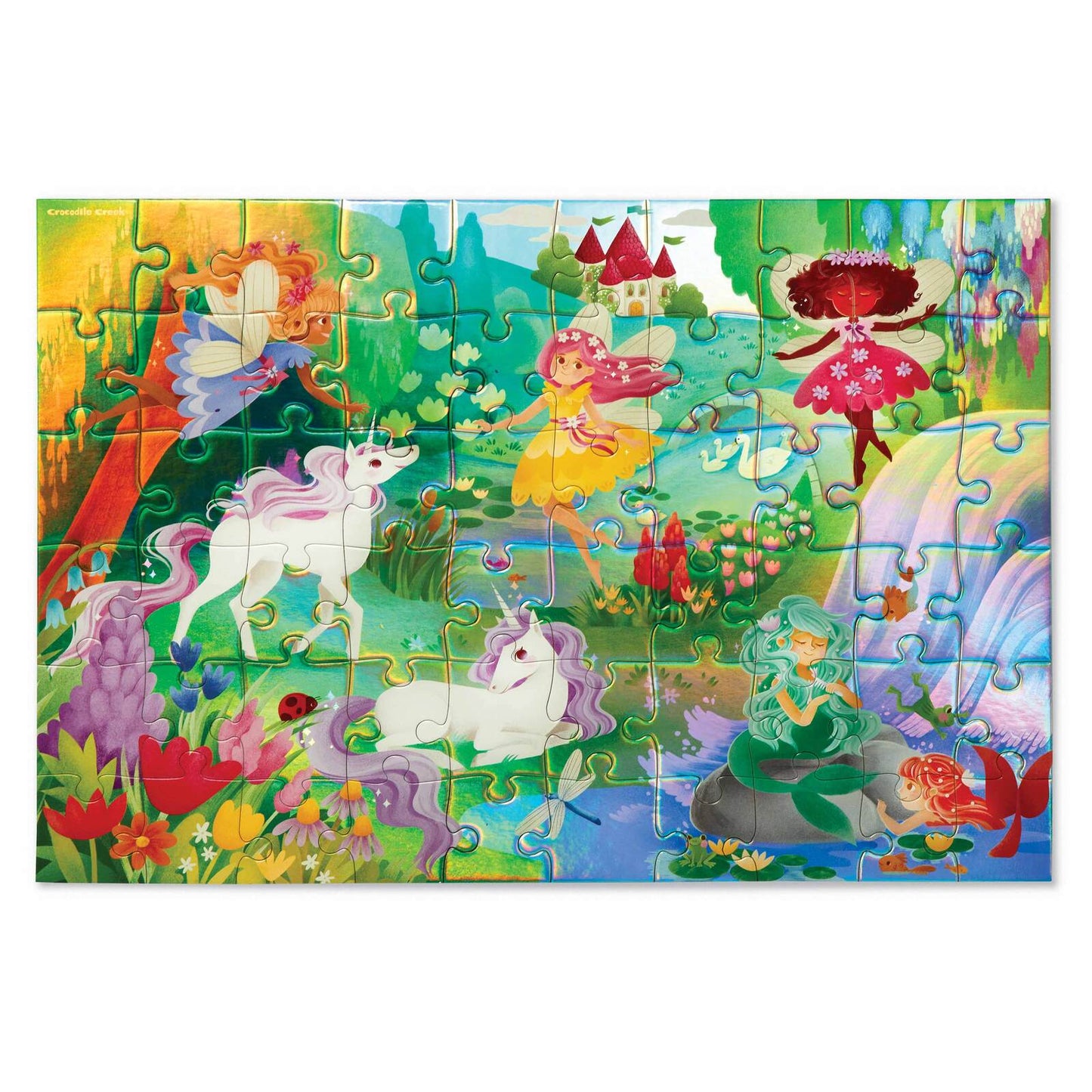 Tiger Tribe Foil Puzzle 60 pc - Magical Friends