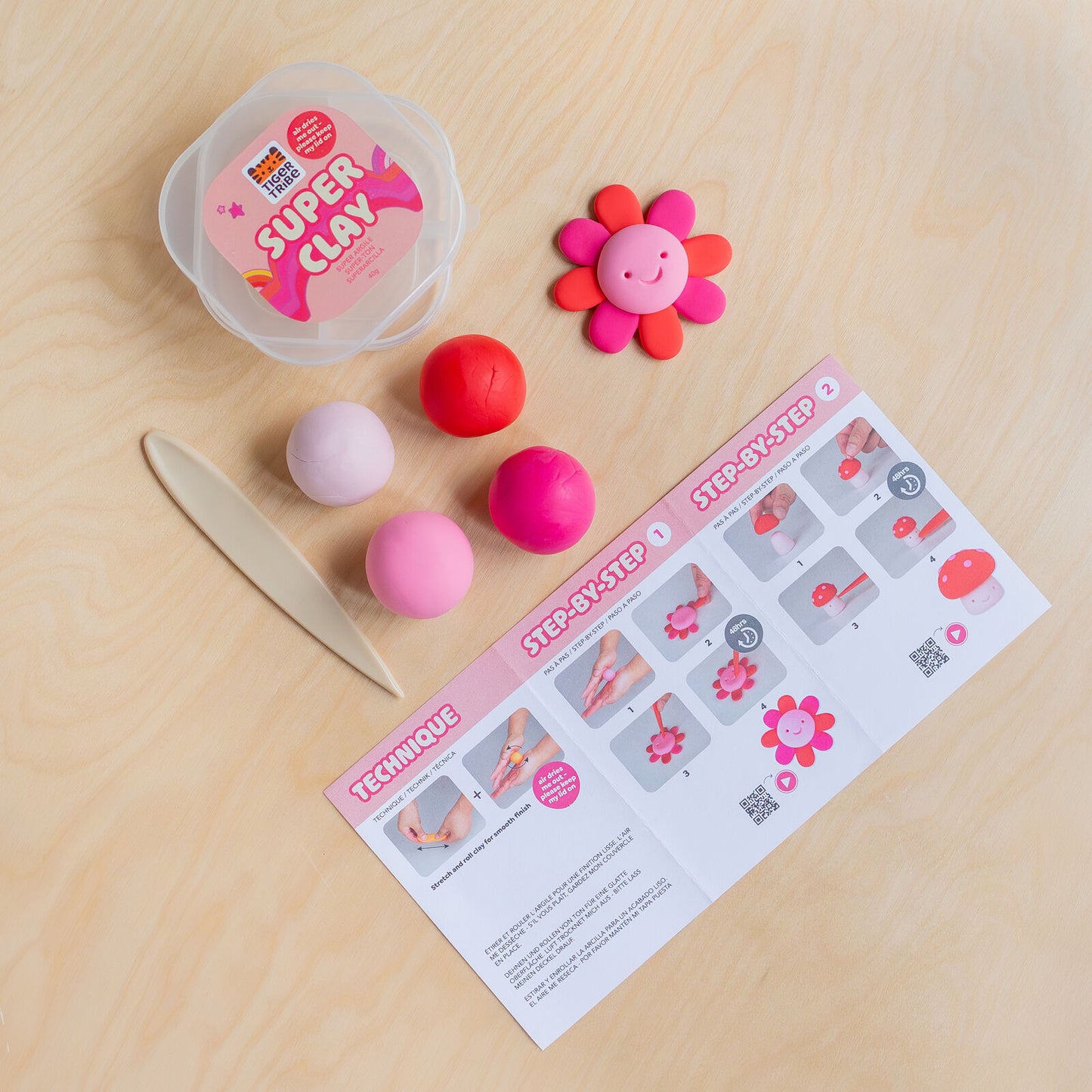 Tiger Tribe Super Clay Sunset (Pink + Red)