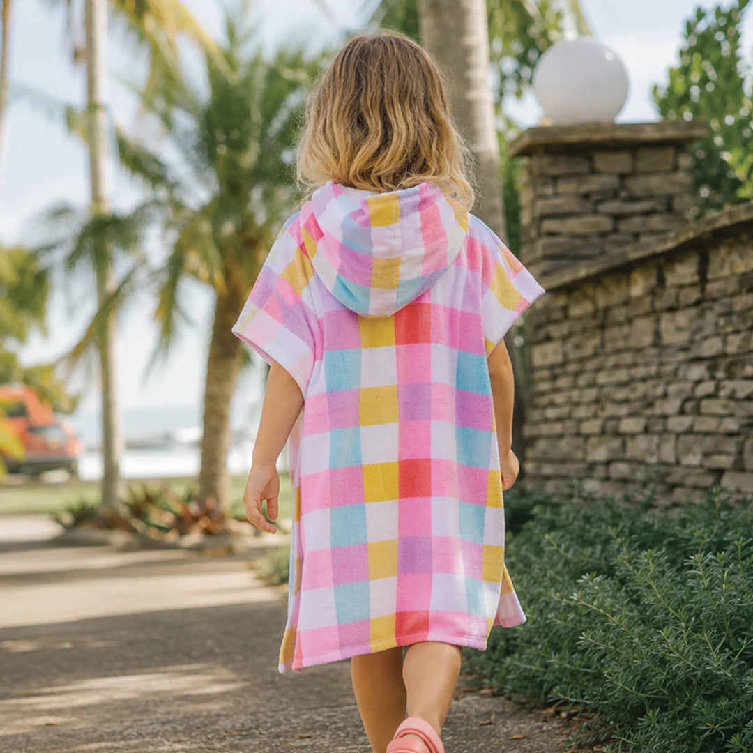 Crywolf Hooded Towel - Pop Gingham