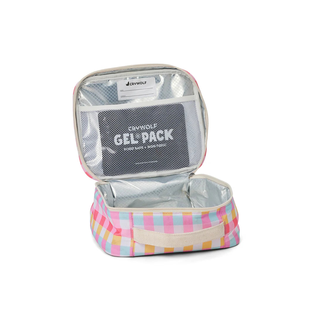 Crywolf Everyday Lunch Bag Pop Gingham