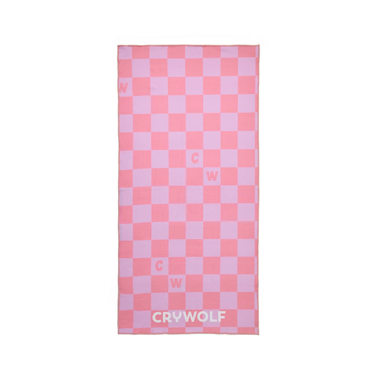 Crywolf Rapid Dry Towel Flamingo Check