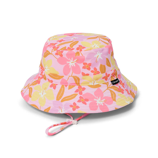 Crywolf Swim Bucket Hat - Hibiscus Daze