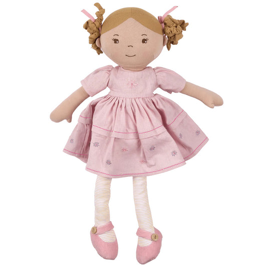 Bonikka Amelia Linen Doll with Light Brown Hair
