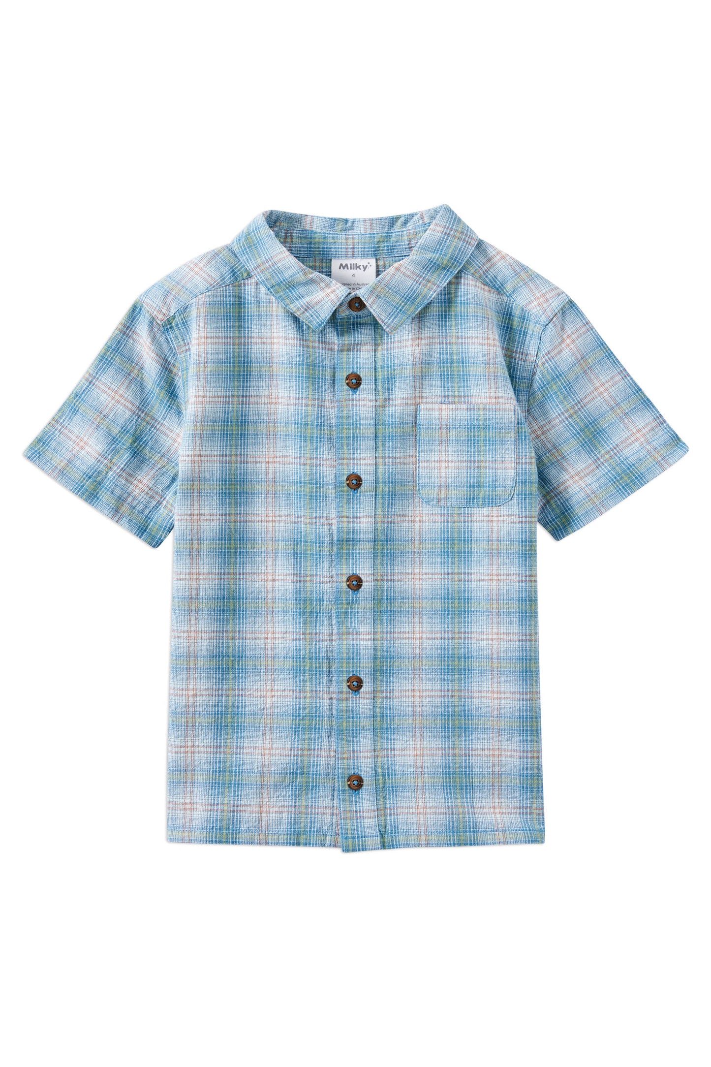 Milky Dusty Check Shirt