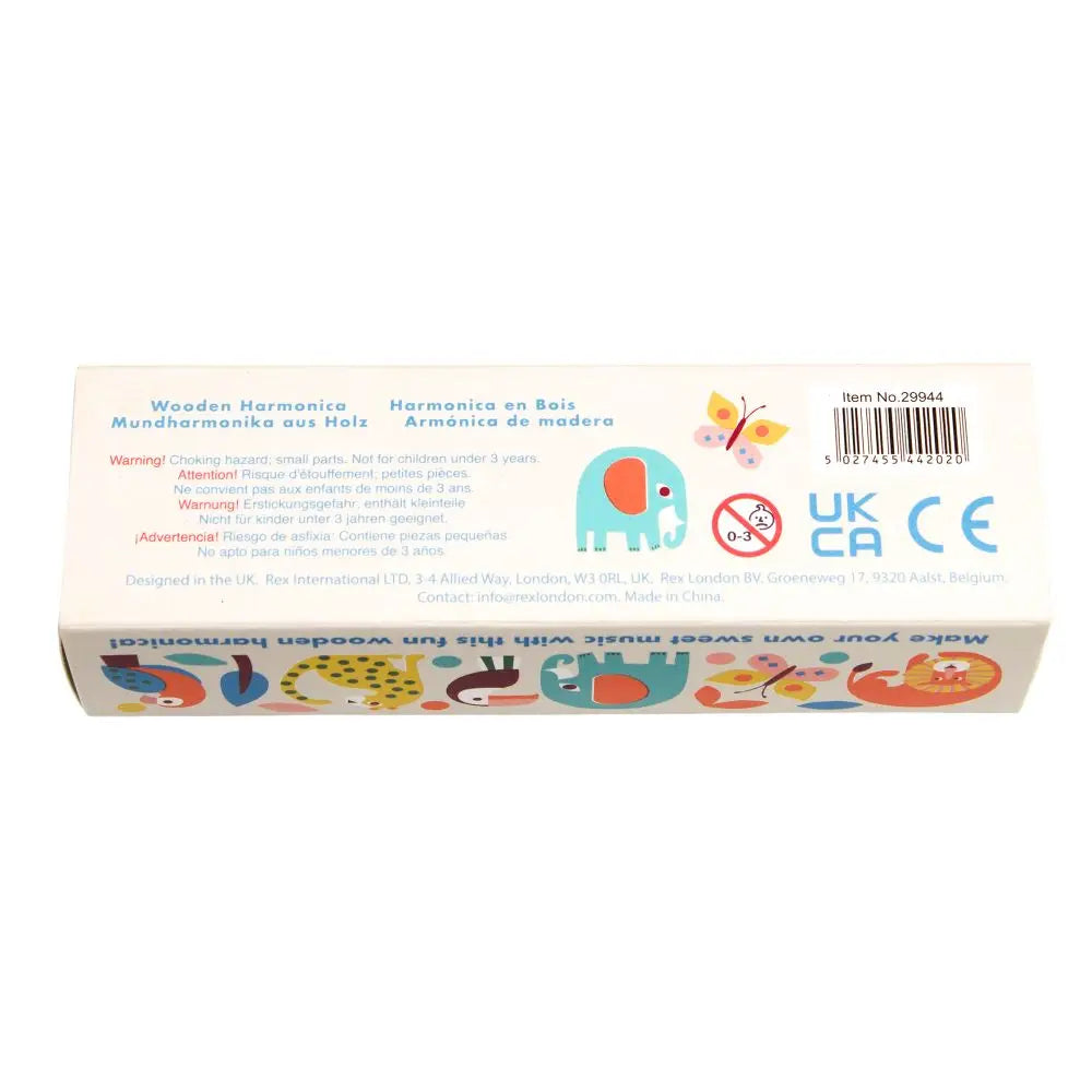 Rex London Wooden Harmonica - Wild Wonders