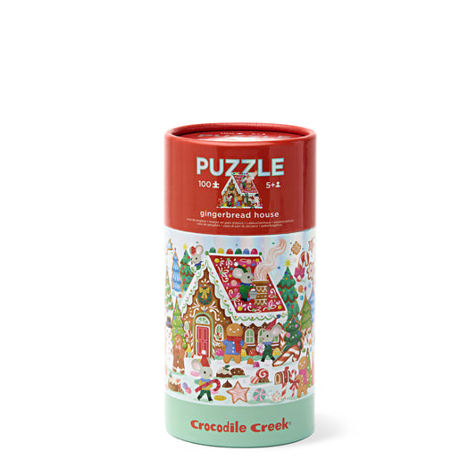 Crocodile Creek Holographic 100 pc - Gingerbread House