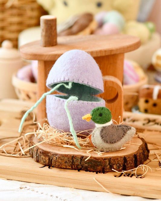 Tara Treasures Felt Surprise Egg with Duck Inside