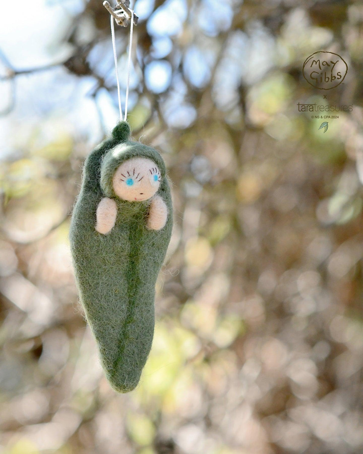 Tara Treasures x May Gibbs - Gumnut Baby Snugglepot Cuddlepie Ornament