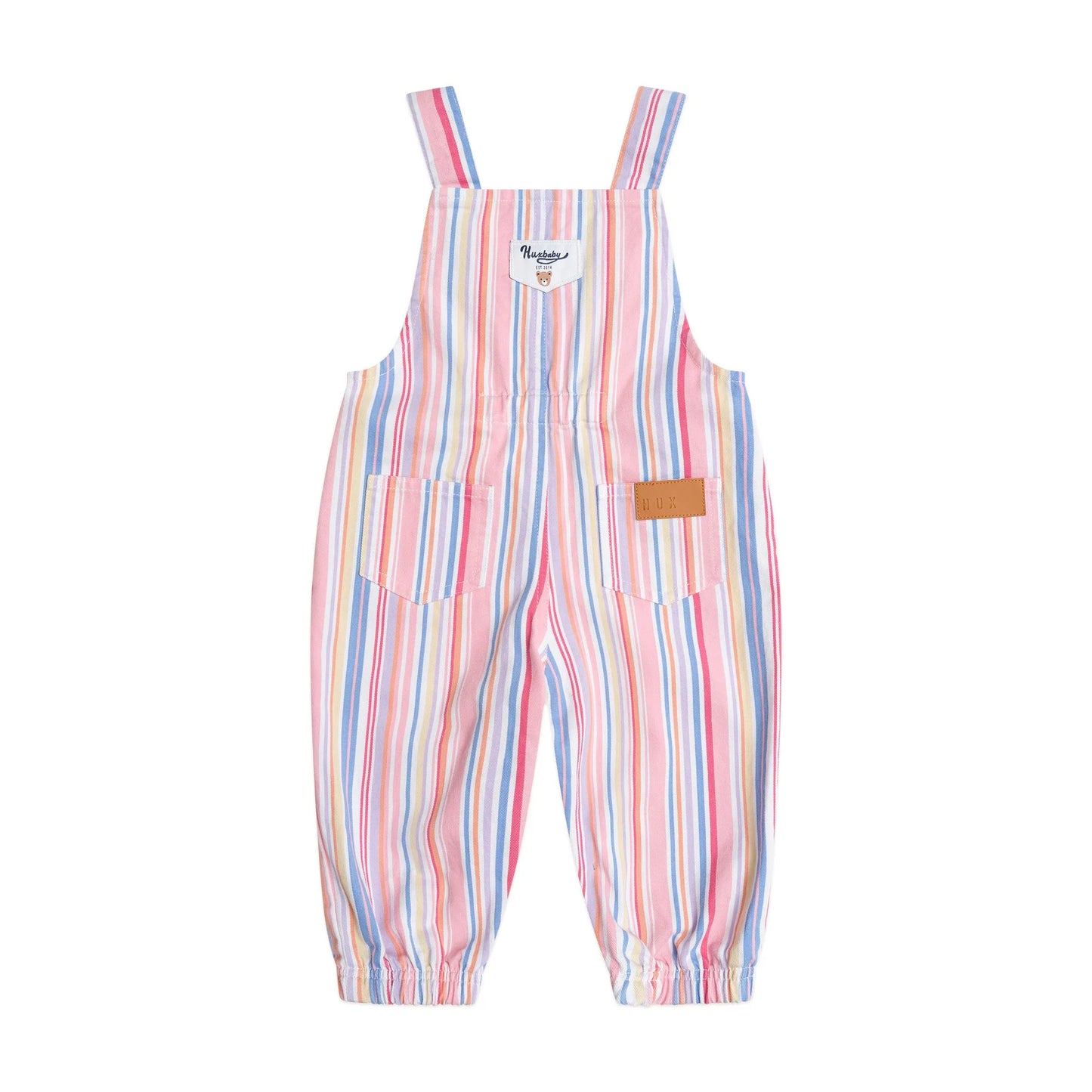 Huxbaby Pastel Stripe Overalls