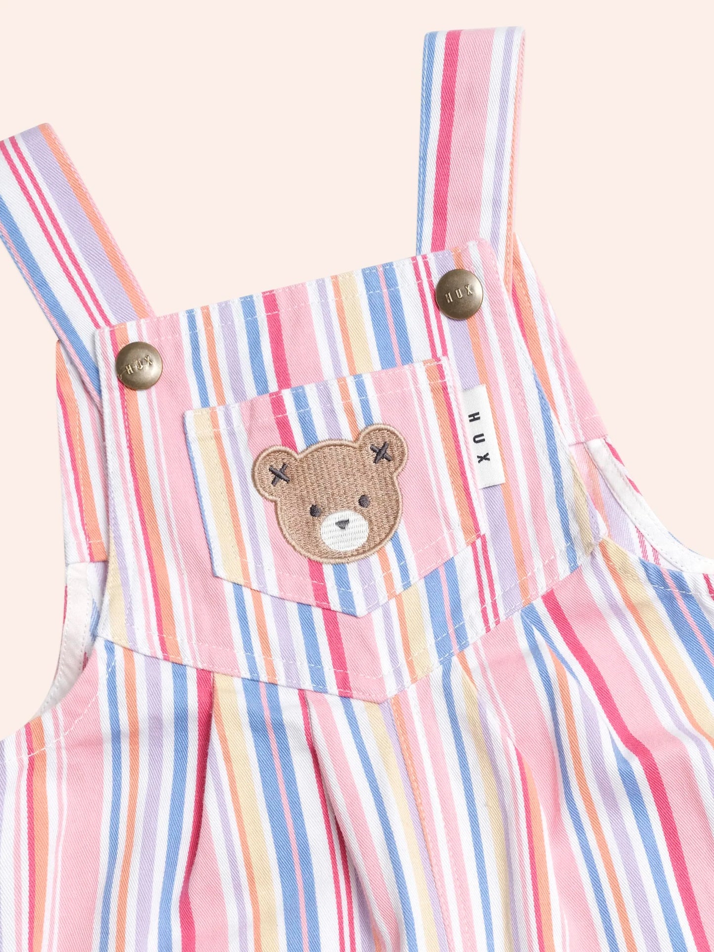Huxbaby Pastel Stripe Overalls